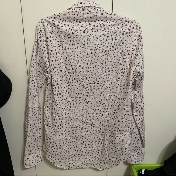 🤝 Slim Fit Zara Man Floral Print Button Down Dress Shirt 🤝 - Picture 3 of 3